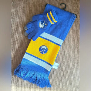NHL Buffalo Sabres Unisex Scarf & Glove Set NWOT